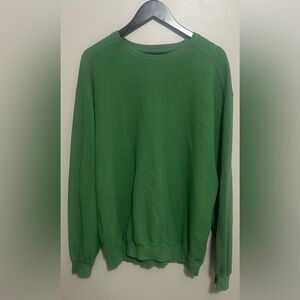 Page & Tuttle men’s green long sleeve pullover golf sweatshirt shirt size Large